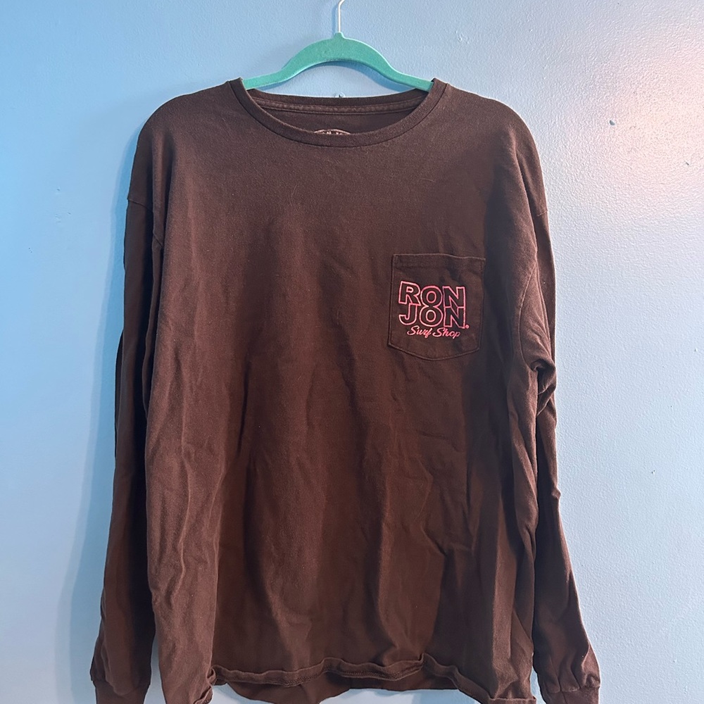 ron jon long sleeve shirt (black)